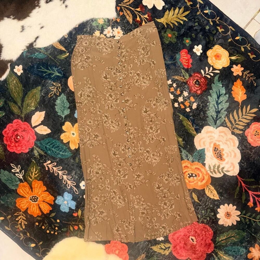Gap Women's Tan and Brown Skirt